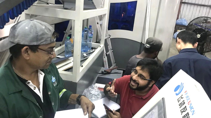 Engineers from FAYGO UNION are Installing and Commissioning Mineral Water Filling Lines for Customers in Trinidad and Tobago.