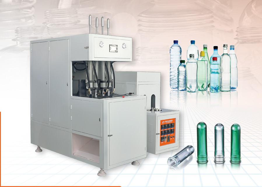 0.5-3L semi-automatic glass water bottle/cosmetic bottle/small mouth bottle blowing machine YDB-3A/B
